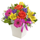 Happy Birthday Vibrant Exquisite Arrangement