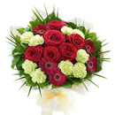 Heavenly Red Rose Hand tied