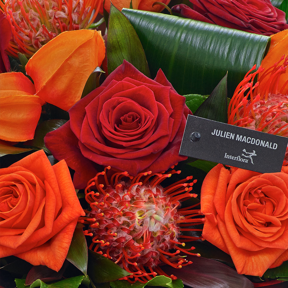 Julien Macdonald Dazzling Autumn Rose Hand tied