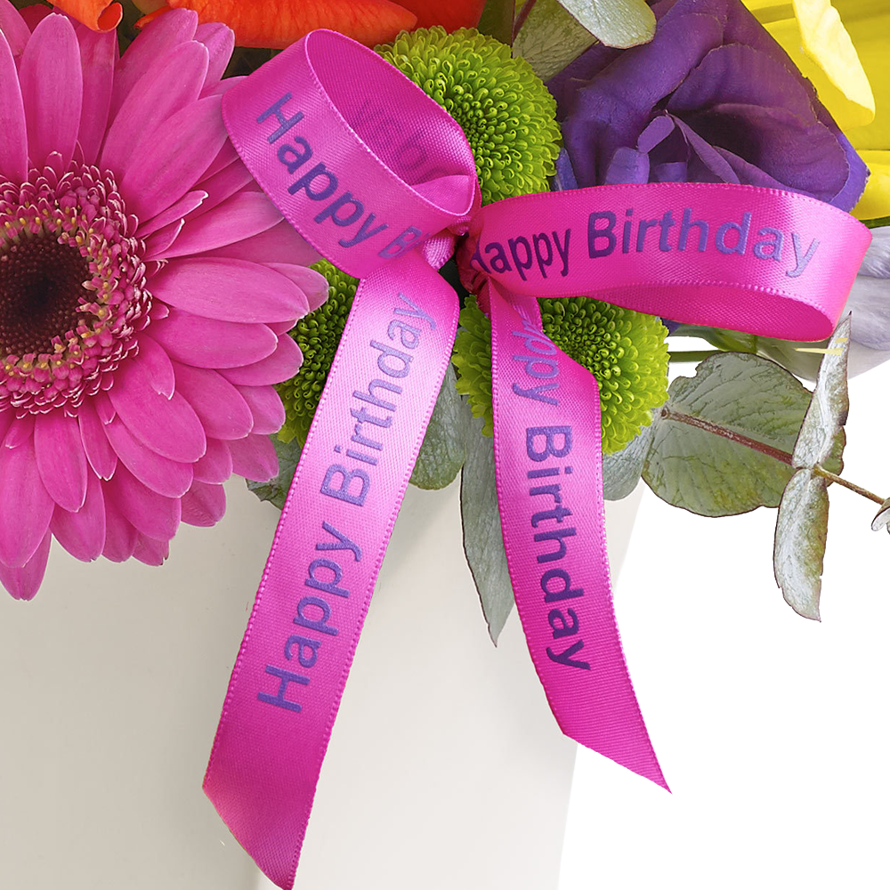 Happy Birthday Vibrant Exquisite Arrangement