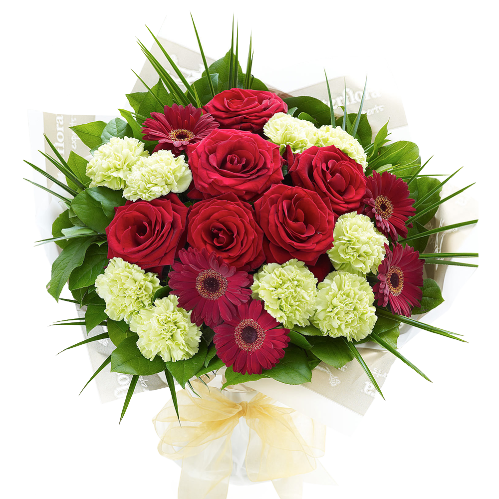 Heavenly Red Rose Hand tied
